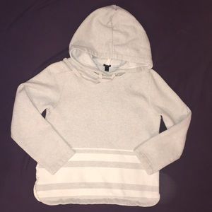 J. Crew S gray sweatshirt pullover hoodie pockets!